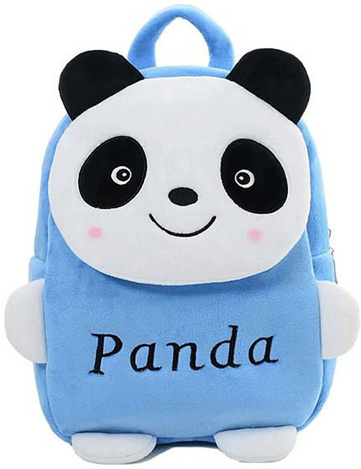 Afya Soft Toy Bag Panda Plush Bag For Cute Kids 2-5 Years Plush Bag (Blue,4L) 4 L Backpack