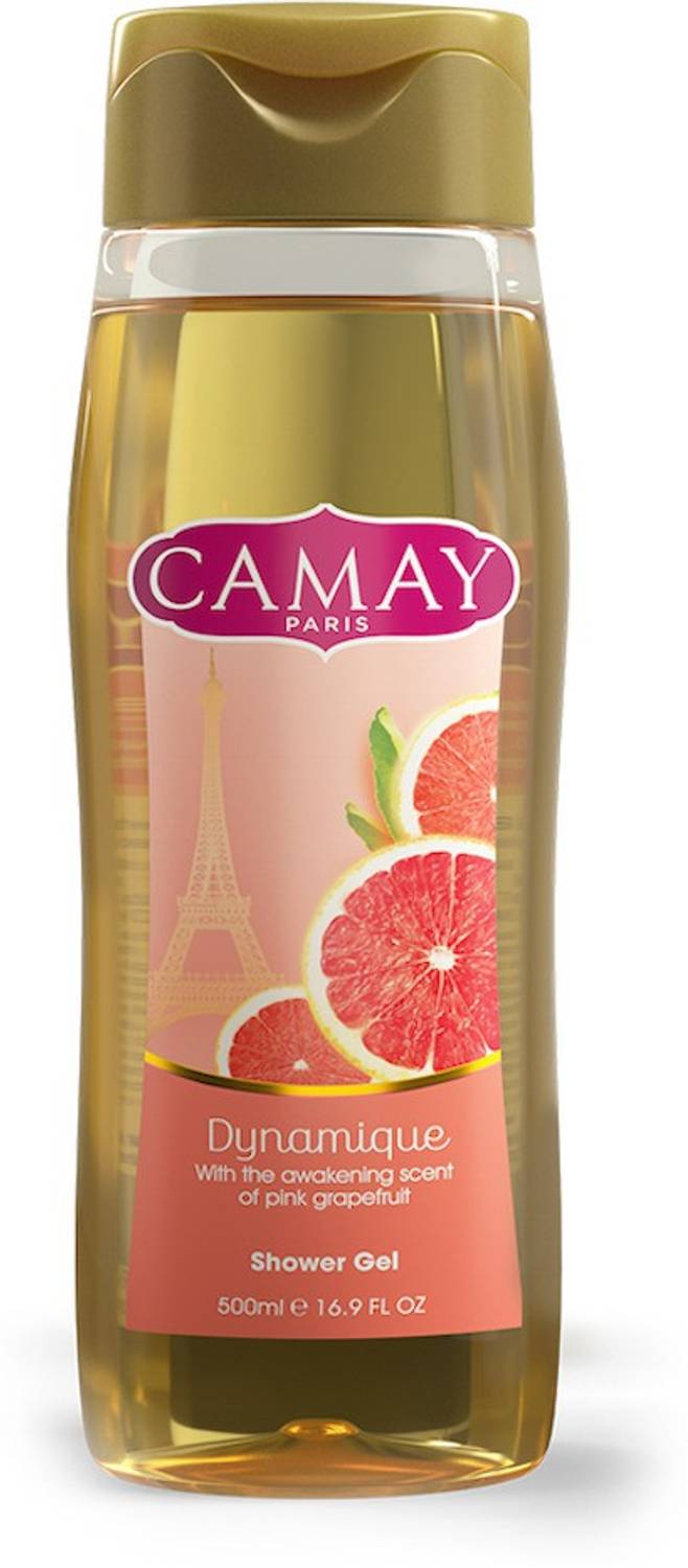 Camay Paris Dynamique Shower Gel | Pink Grapefruit Fragrance 500ml