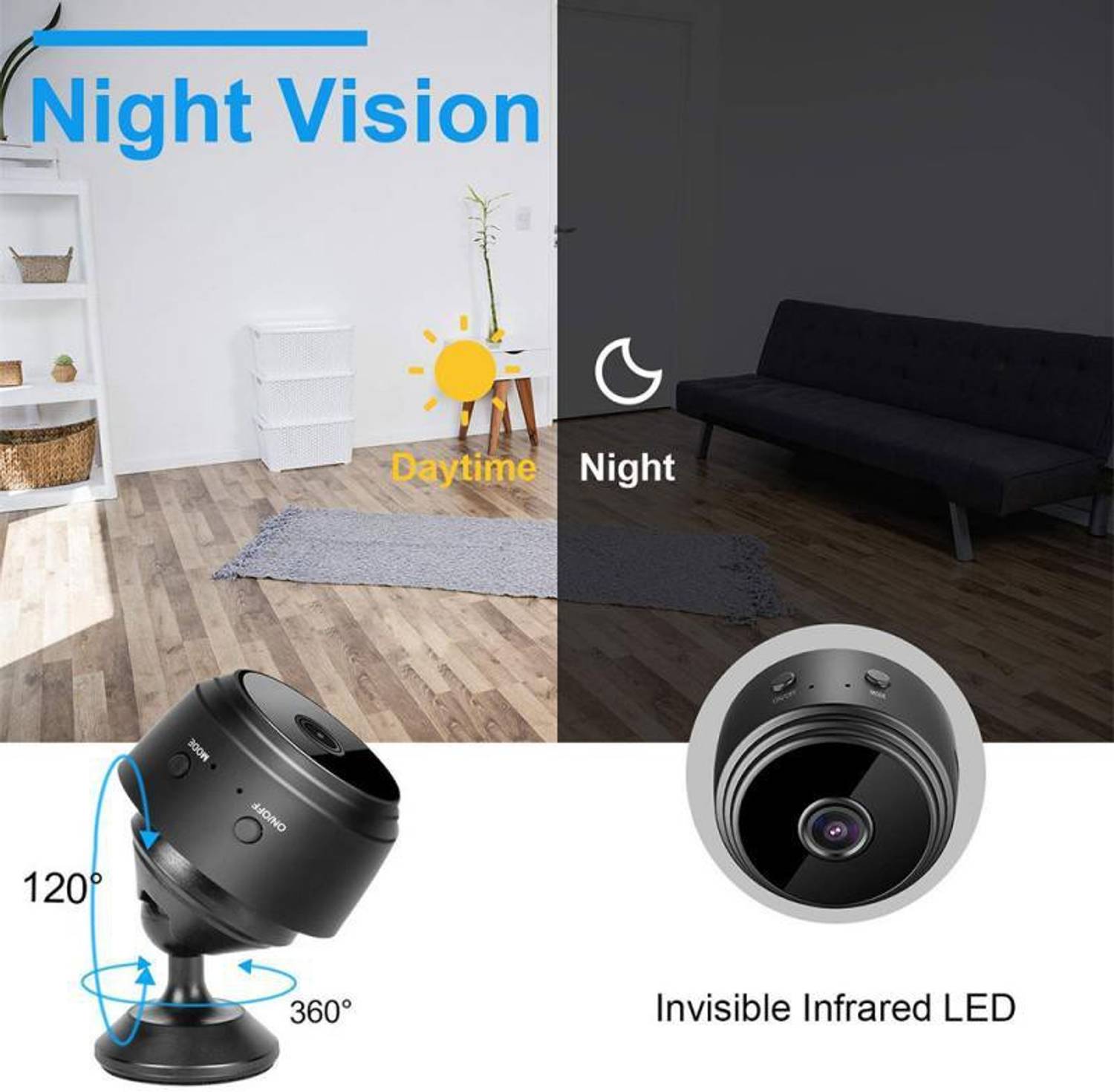 AVOIHS 1080p Full HD Mini WiFi Wireless Hidden Camera - Image 2
