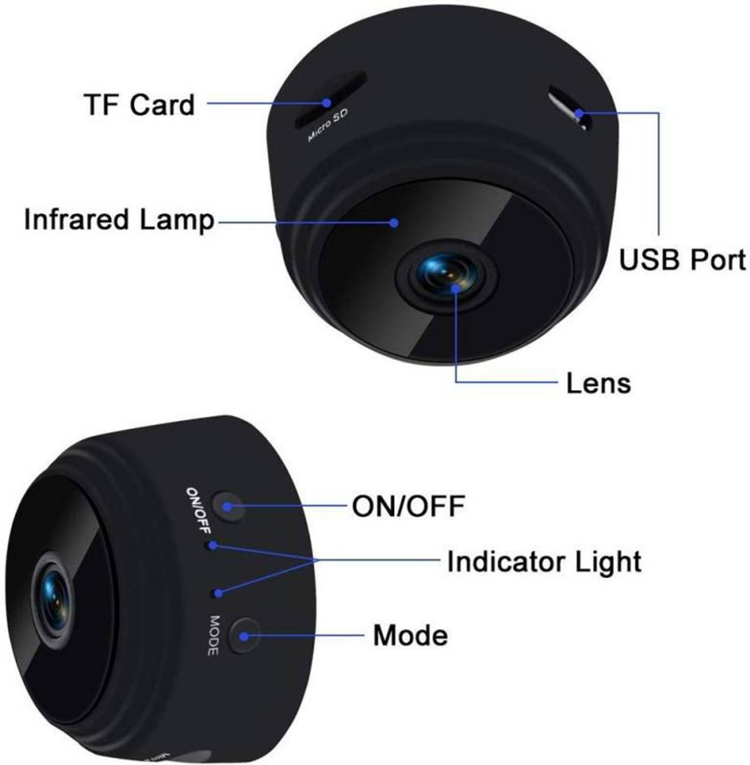 AVOIHS 1080p Full HD Mini WiFi Wireless Hidden Camera - Image 4