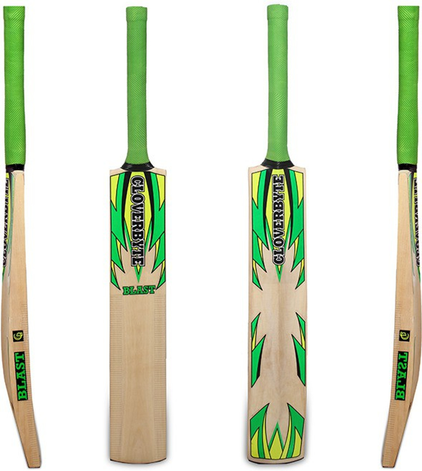 Image of CLOVERBYTE Wooden Blast Cricket Full Size Bat Tennis Ball & Wind Ball Cricket Bat Cricket Kit