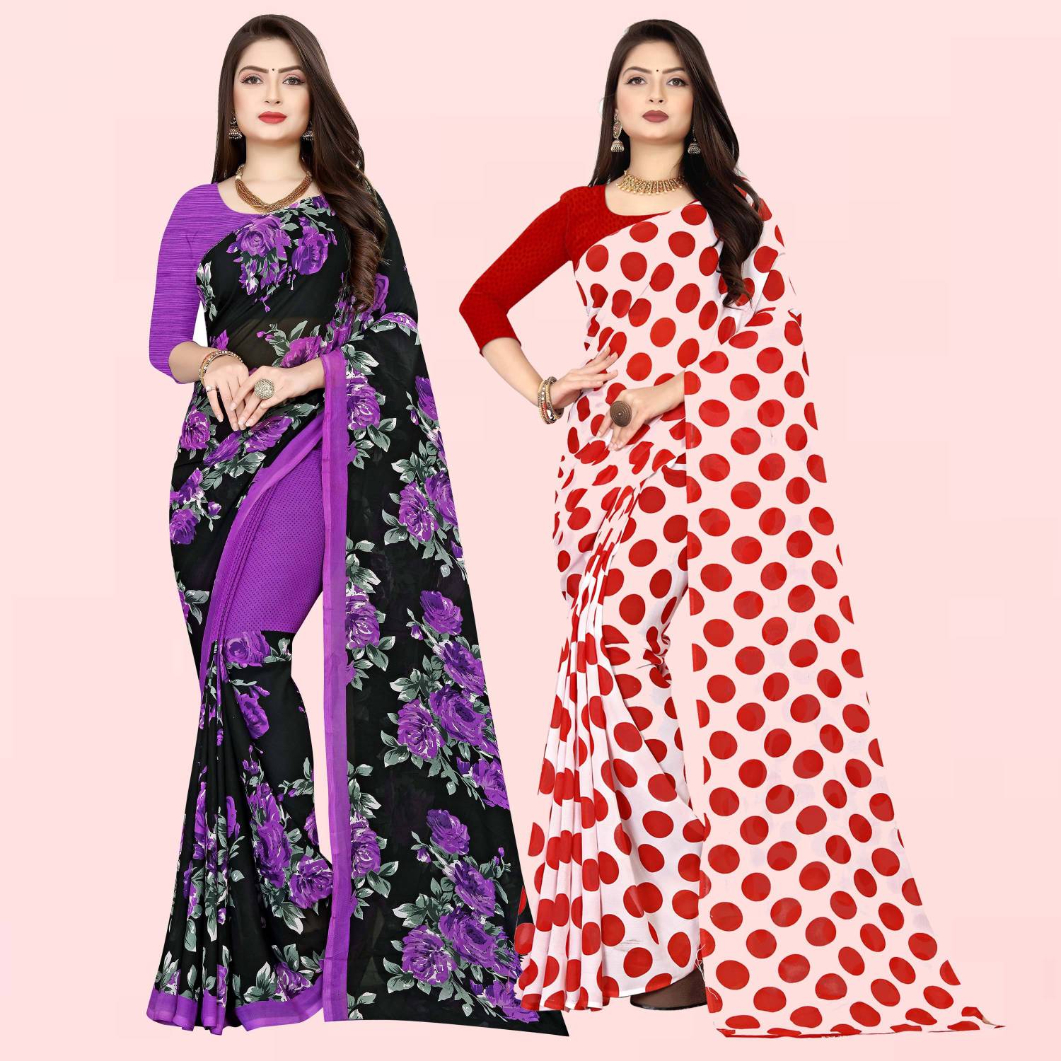 Anand Sarees Printed Bollywood Georgette Saree