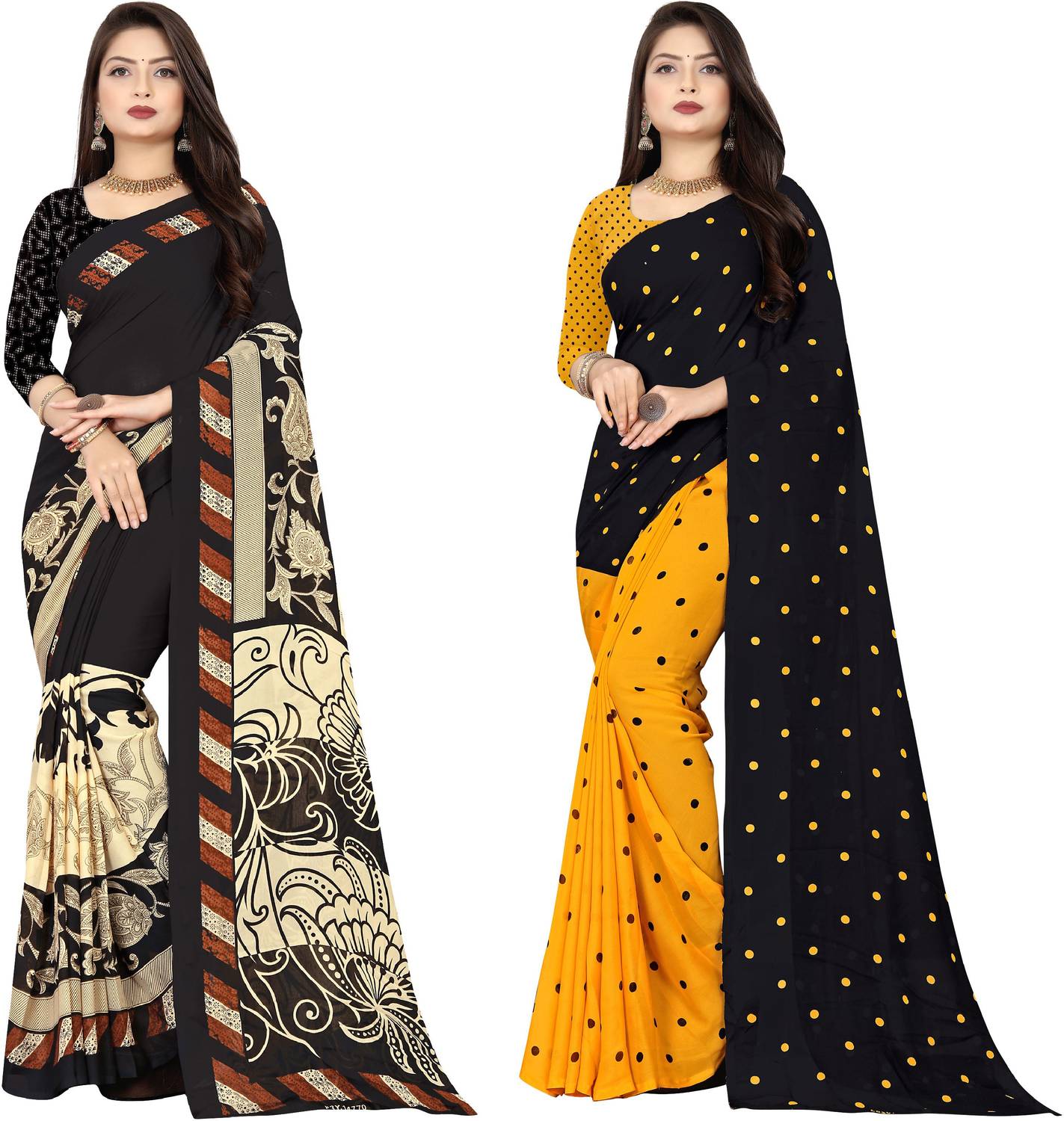 Anand Sarees Printed Daily Wear Georgette Saree