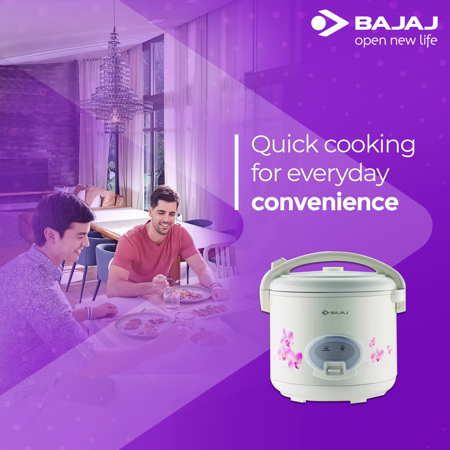 Image of BAJAJ Majesty RCX28 Deluxe Multifunction Electric Rice Cooker