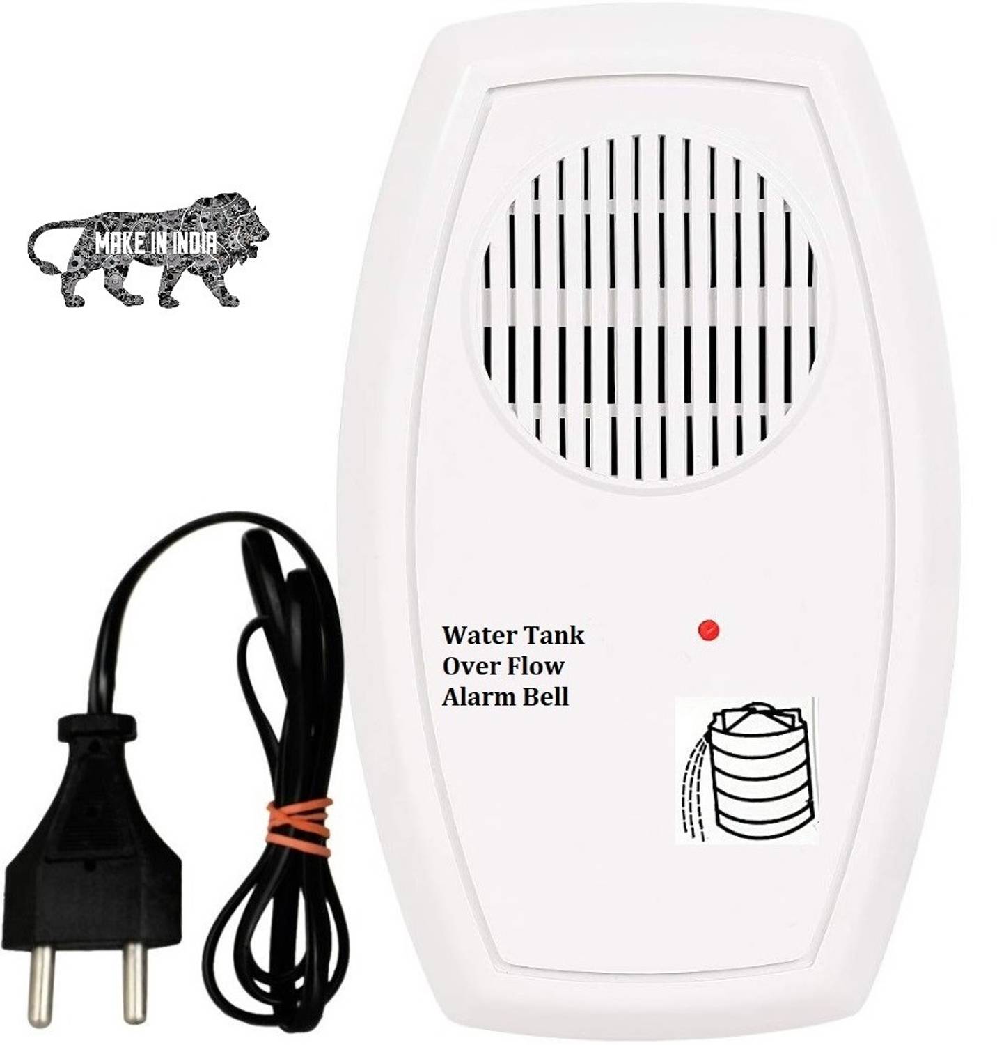 AIMERS Automatic Water Tank Overflow Alarm Bell with Voice Wired Door Chime
