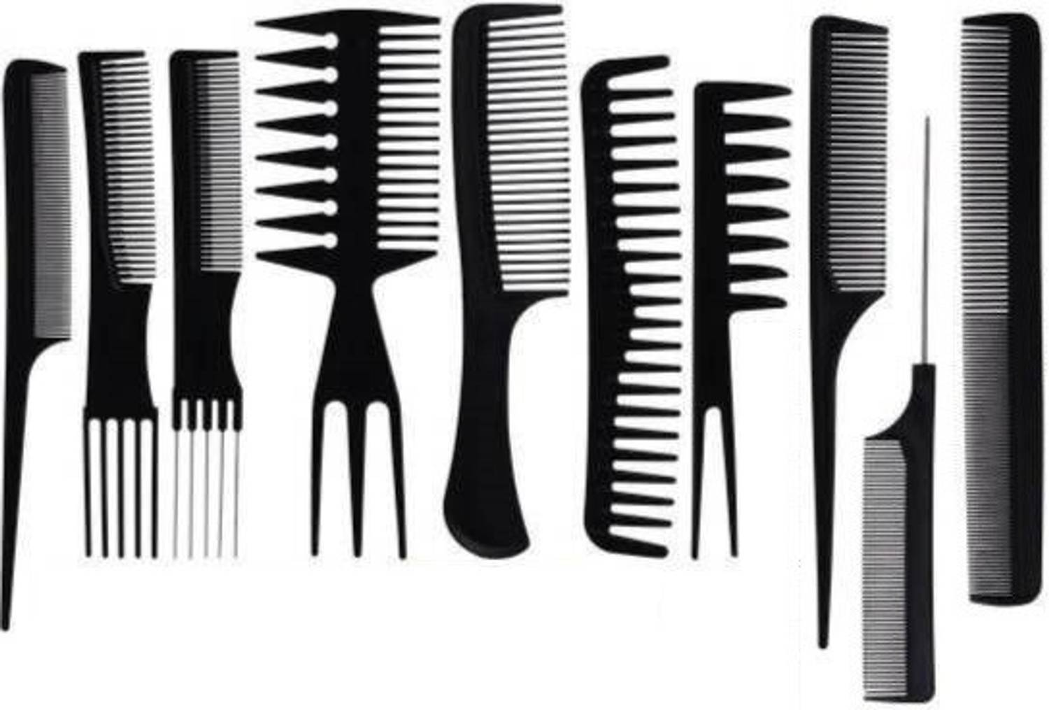 angelie Comb10 Pcs Salon Hair Cut Styling Hairdressing Barber Comb set