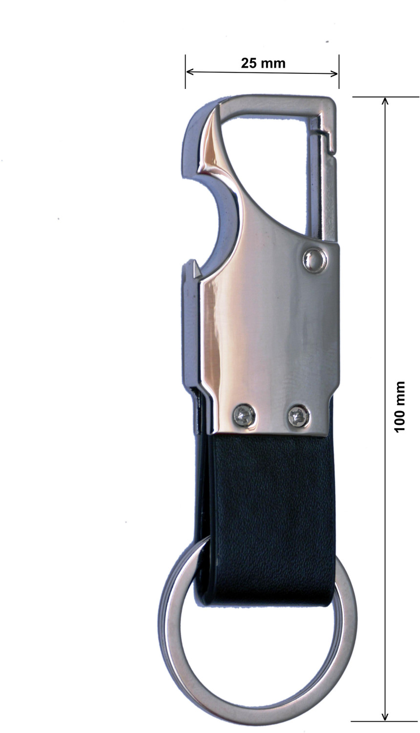 Image of TRAQ ADVOCATE ENGRAVED METAL KEYCHAIN WITH INTEGRATED OPENER FOR CAR OR BIKE Key Chain
