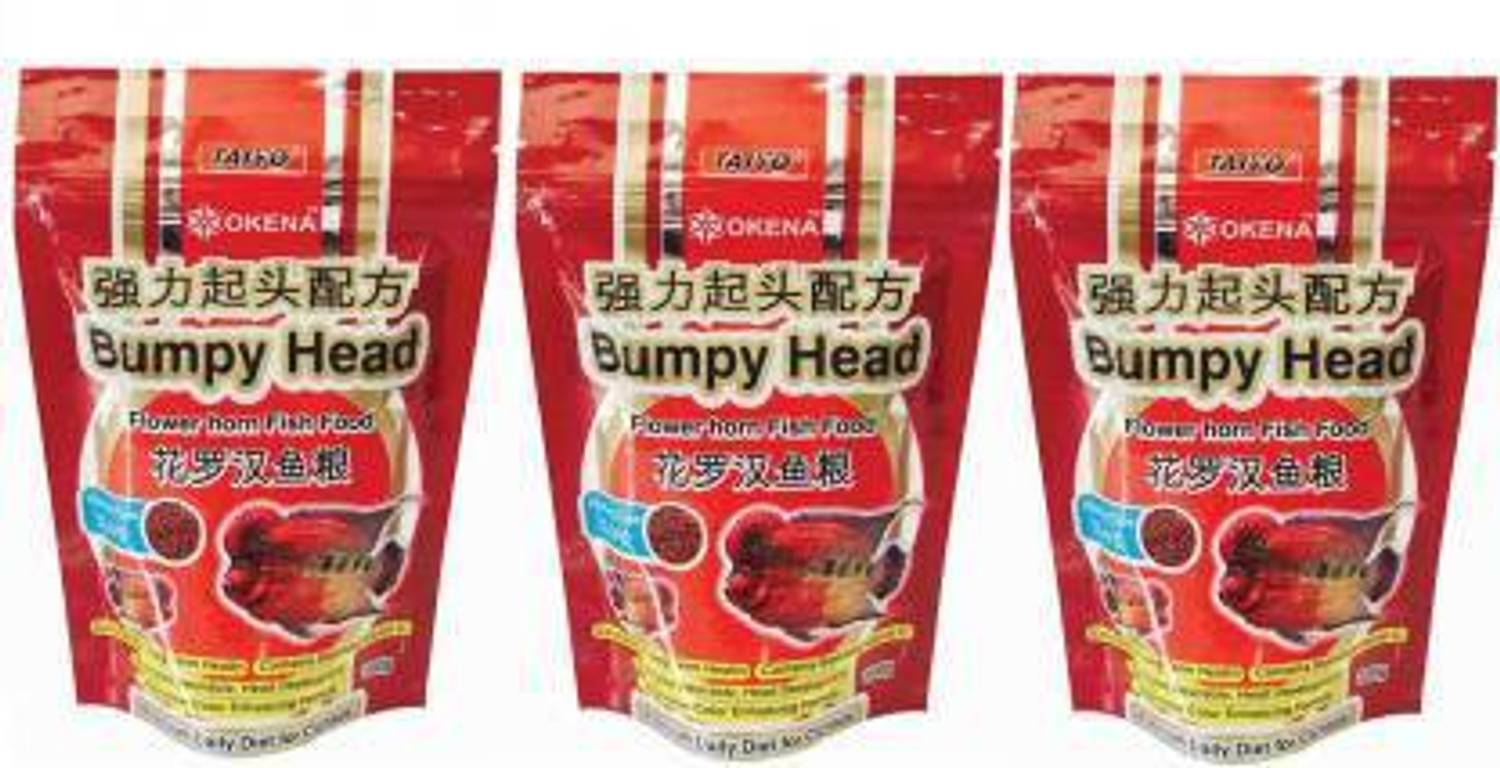 Aquax Pet Products Taiyo Bumpy Head Flower Horn 0.3 kg (3x0.1 kg) Dry Senior Fish Food