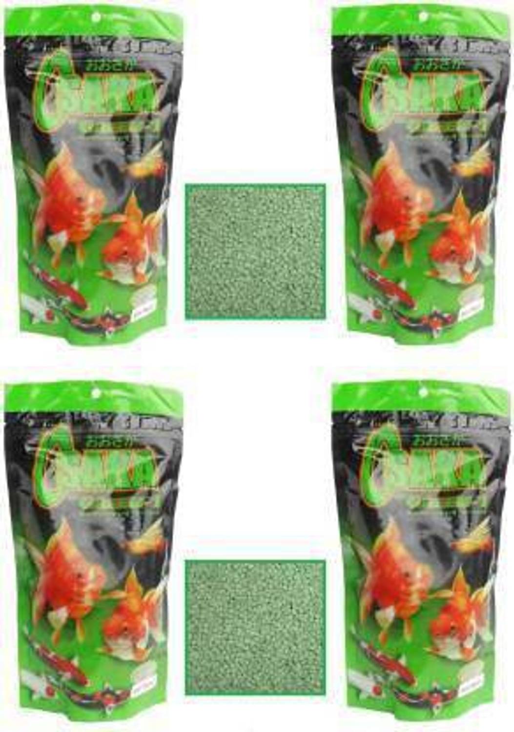 Aquax Pet Products Osaka Green (200g) 0.8 kg (4x0.2 kg) Dry Young, Adult, Senior Fish Food