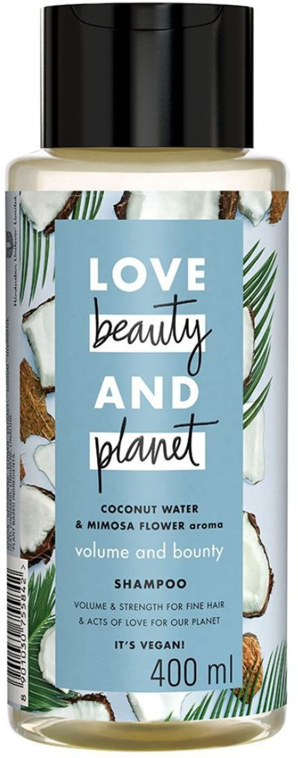 Image of Love Beauty And Planet Volumizing Shampoo, With Natural Coconut Water & Mimosa For Thin & Fine Hair, No Parabens, No Silicones
