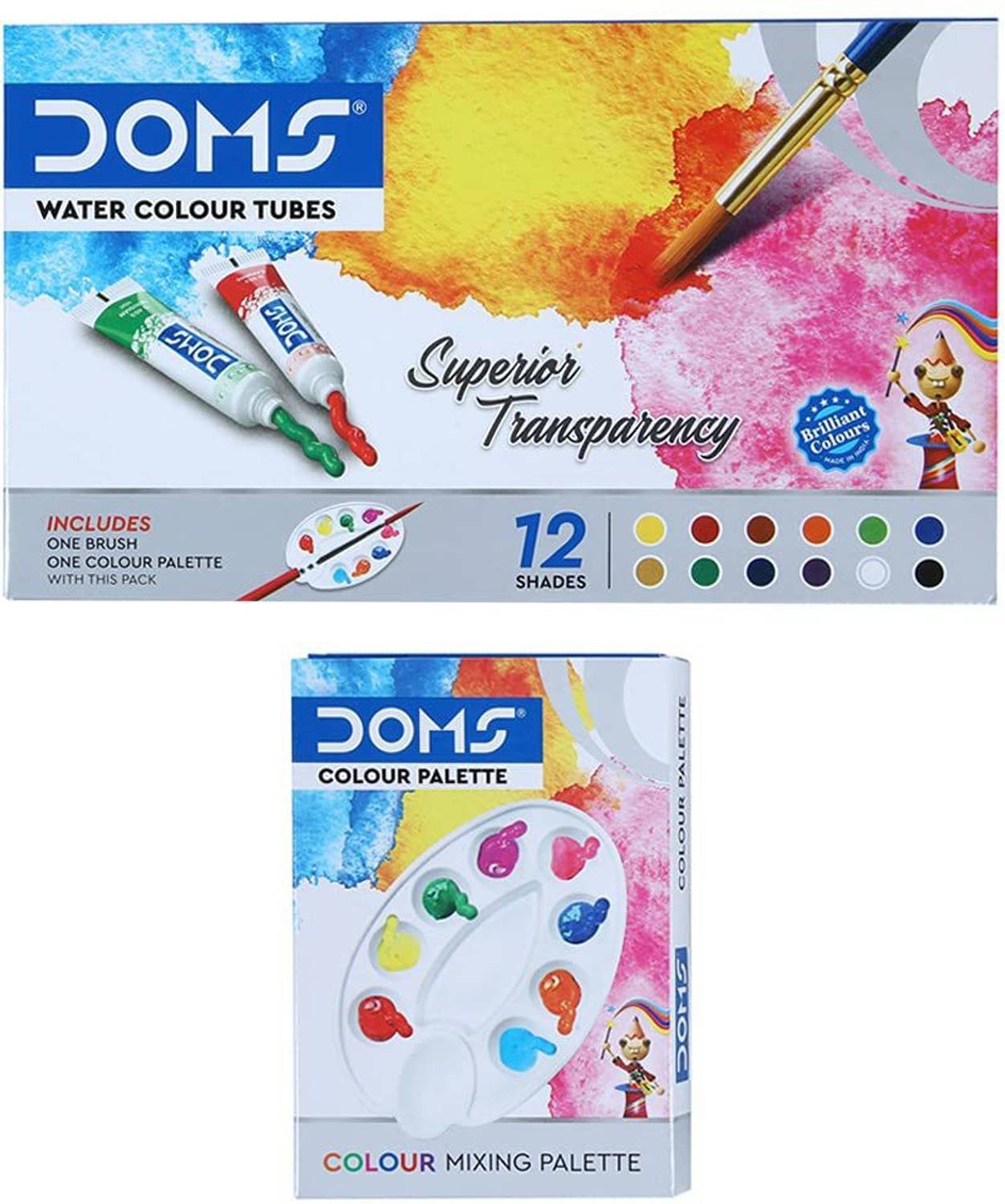 DOMS Watercolour Tubes 12 Shades - Image 3
