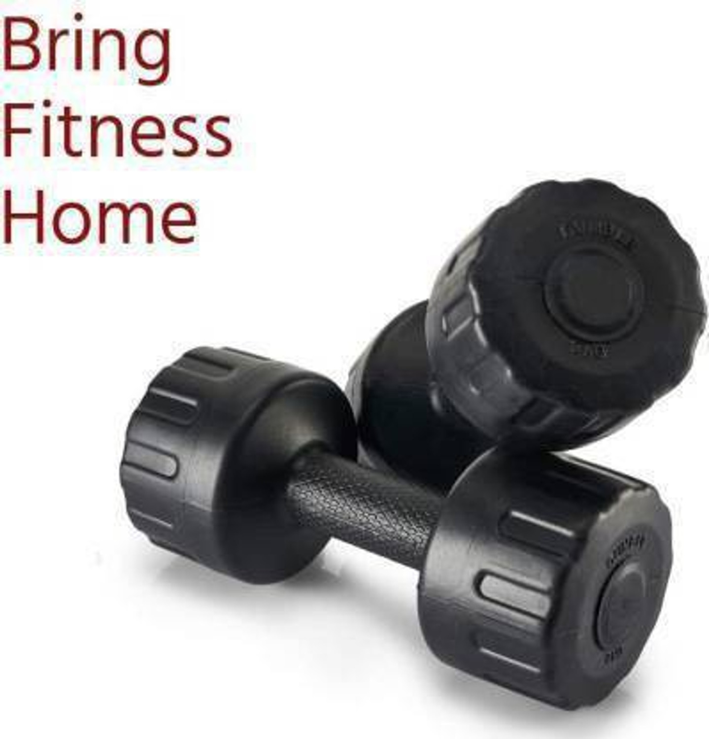 Image of SBR Sports '2KG PAIR PVC DUMBBELL SET FITNESS WEIGHTS FOR HOME GYM EXERCISE (2KG+2KG=4KG) Fixed Weight Dumbbell