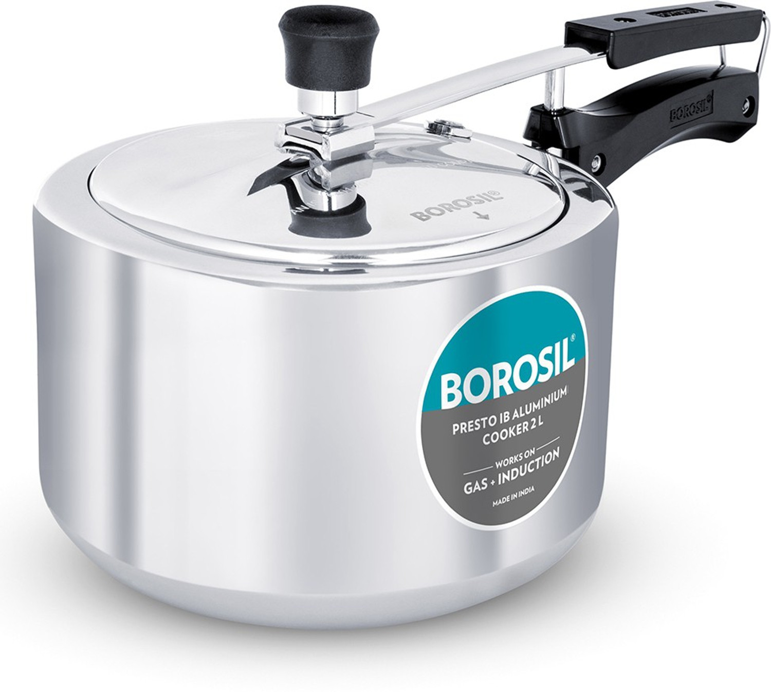 Image of BOROSIL Presto IB 2 L Inner Lid Induction Bottom Pressure Cooker