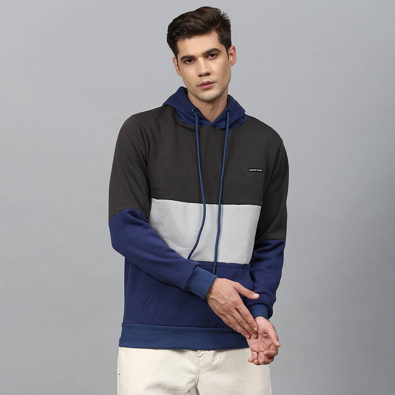 CAHOOT Full Sleeve Color Block Men Sweatshirt