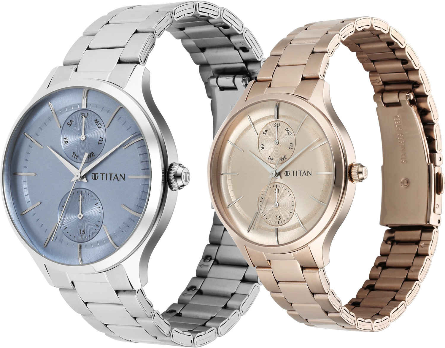 Image of Titan NP9400494204KM01 Modern Bandhan IV Analog Watch - For Couple