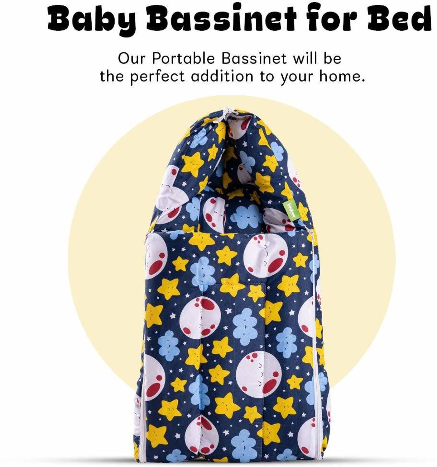 baybee Little Max 3 in 1 Baby Cotton Bed Cum Carry Bed Printed Baby Sleeping Bag-Baby Bed-Infant Portable Bassinet-Nest for Co-Sleeping Unisex Baby Bedding for New Born 0-12 Months Old Convertible Bunk