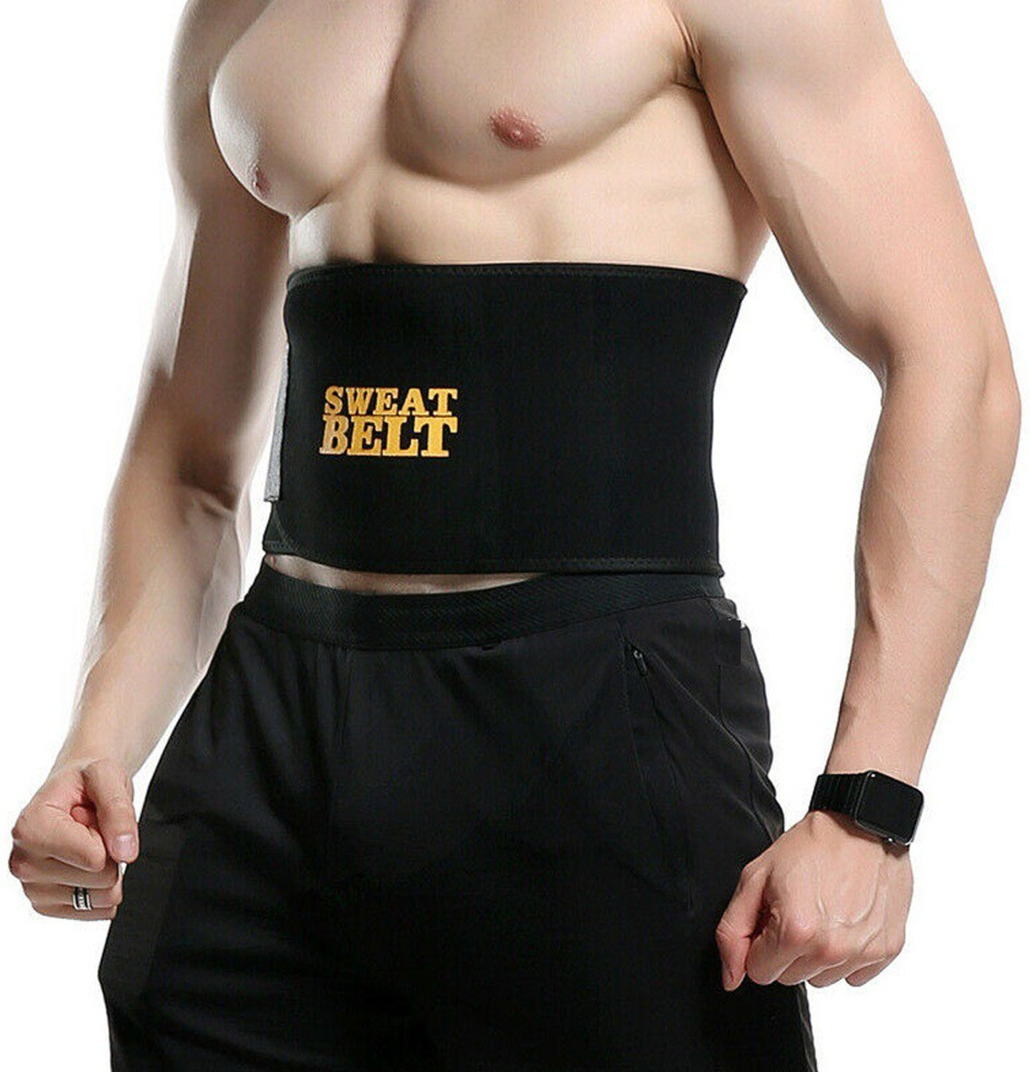 Image of Fitty Super Sweat Men Waist Slimming Belt Trimmer Belly Burner Weight Loss Slimming Belt