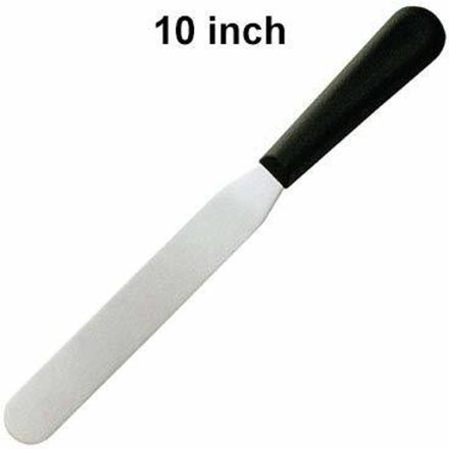 BAKERS4U 10" Straight Stainless Steel Cake Palette Knife/Stainless Steel Icing Spatula, 1 piece silver) Lifting Spatula