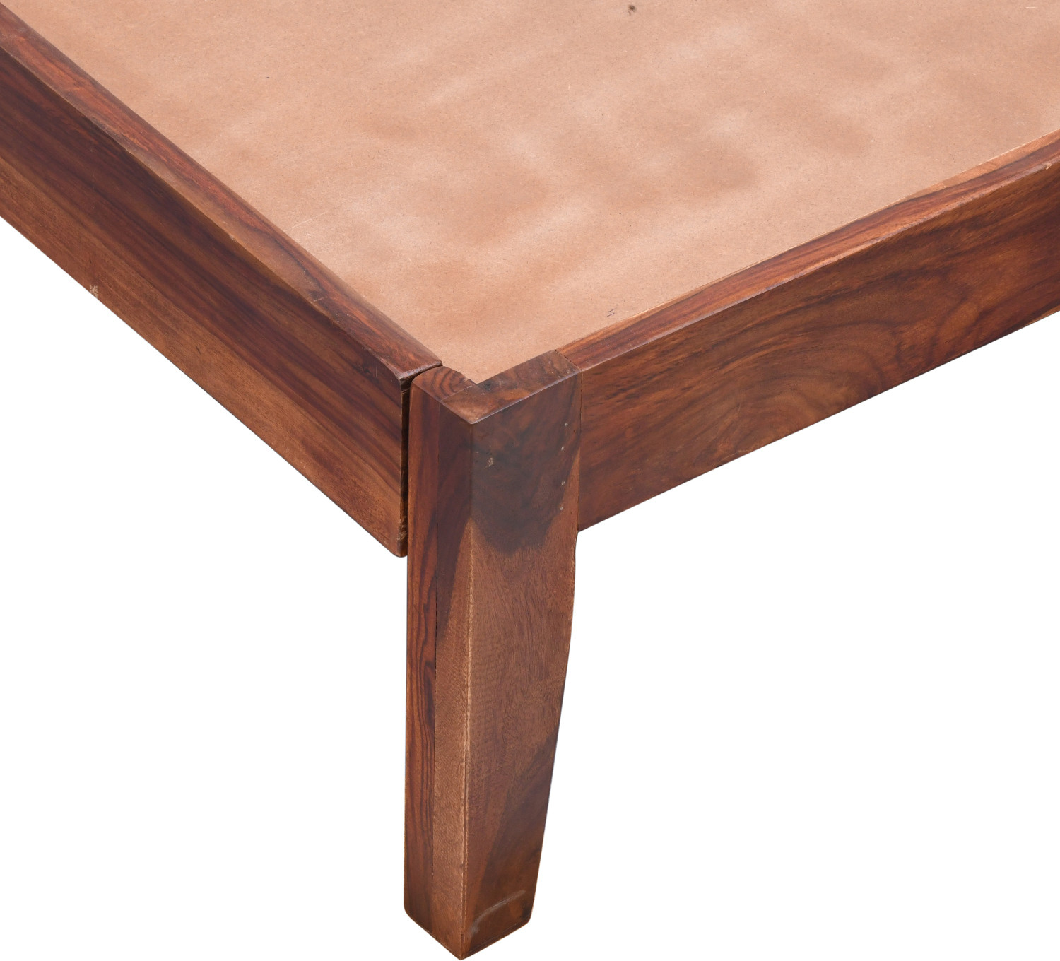 Image of HABIQON Allen Sheesham wood bed without Storage - Queen size Solid Wood Queen Bed, 160 cm x 220 cm (5.25 ft x 7.22 ft)