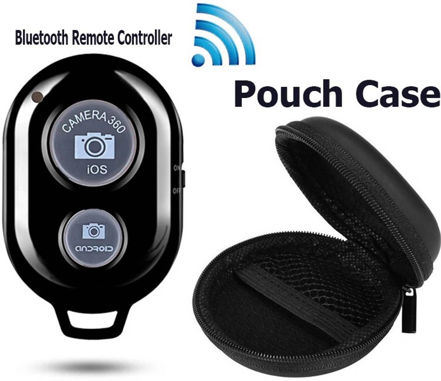 BUFONA High Quality Bluetooth Remote Controller Shutter Button for Selfie Click Widely Compatible with All Devices BFNA-D50 Wireless Bluetooth Shutter Remote Control Button Camera Shutter Remote Control with Bluetooth Wireless Technology - Create Amazing Photos and Videos Hands-Free Free - Works Remote Controller For Click Selfies Bluetooth Photo Clicker Video Shutter Remote Self-Timer Long Distance Camera Phone Selfie Stick Monopod Shutter Bluetooth Remote Controller Shutter Bluetooth Remote Controller Shutter Button For Selfie Click Camera Remote Control