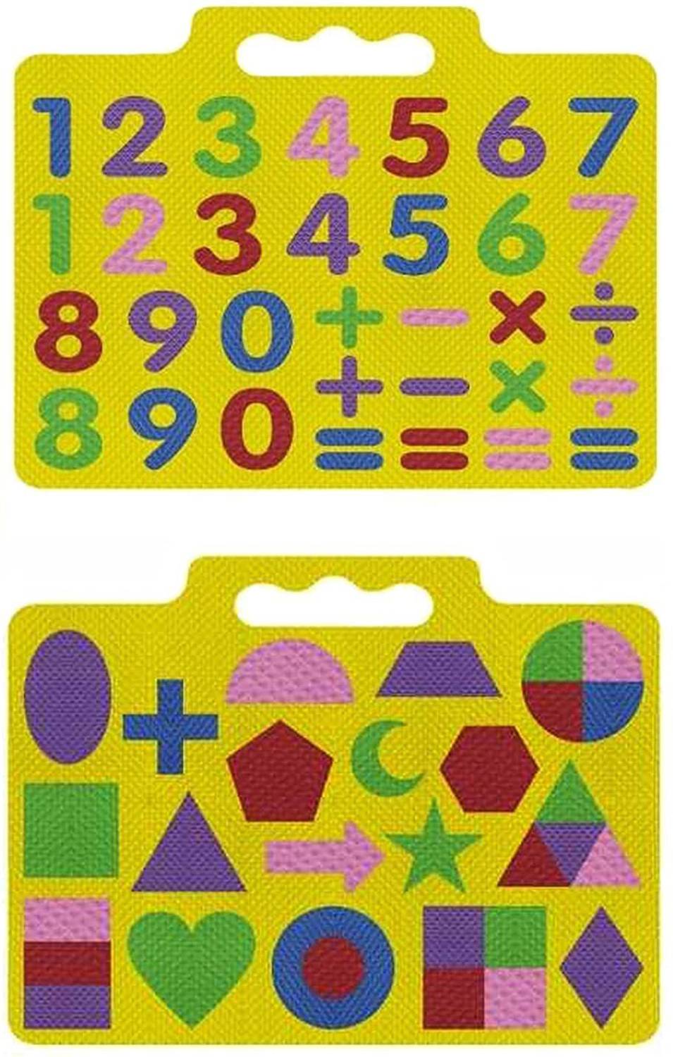 Ashmi Eva Foam Number 1 to 20 And Different Shapes Learning Floor Mat Interlocking Puzzle for Kids, Boys, Girls, Children Toys for Age 2+ Pack of 2 Size: 33 X 24 CM