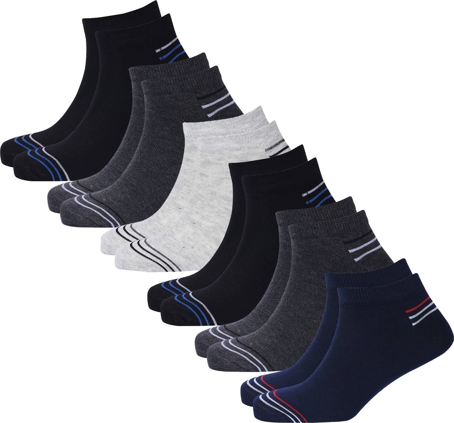 Broen Men & Women Striped Ankle Length