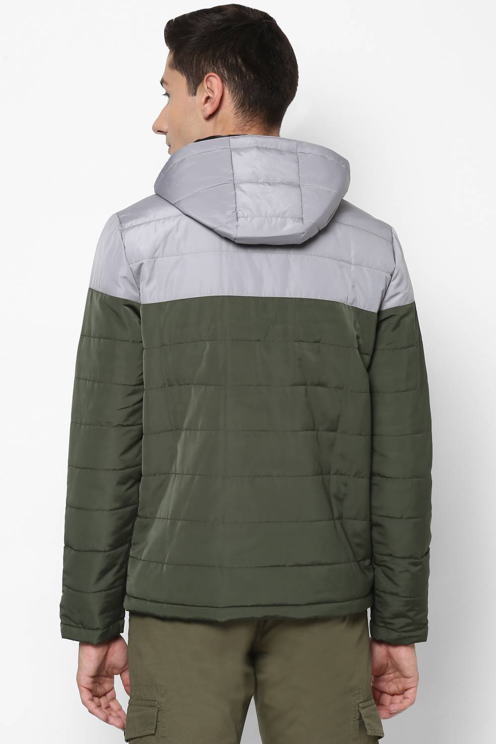 Allen Solly Men's Full Sleeve Colorblock Jacket - Image 3