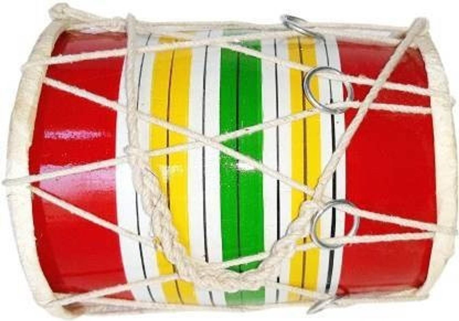 AMROHA ENTERPRISES Baby Dholak Rope & Rings Dholak24s Rope & Rings Dholak