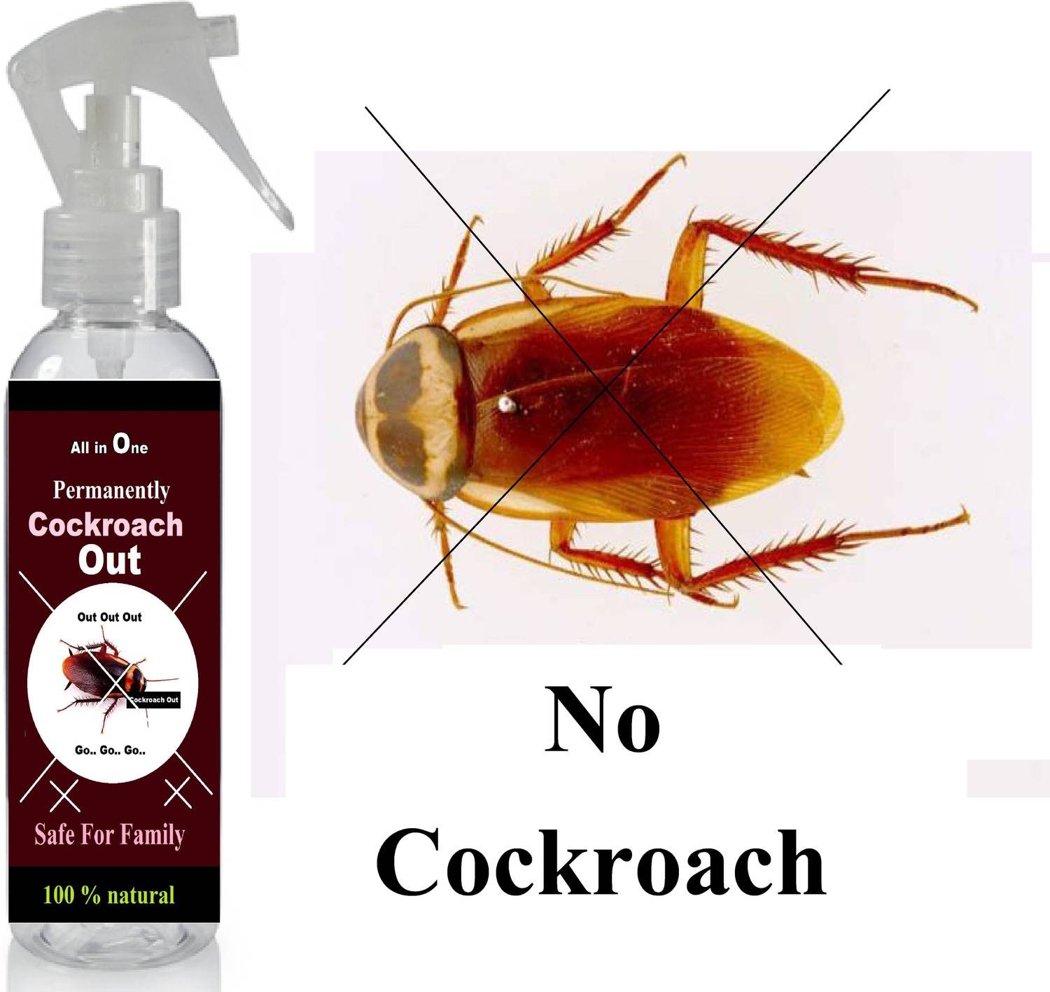 Badalteyalfaaz Hebal and Natural Crockroz Out Spray To Permanently Out All Crockroz 0.2 L Hand Held Sprayer
