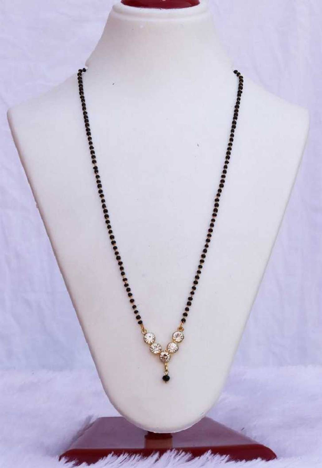 Bhumi09 Bhumi09 Gold Plated Diamond Mangalsutra for Women Alloy Mangalsutra