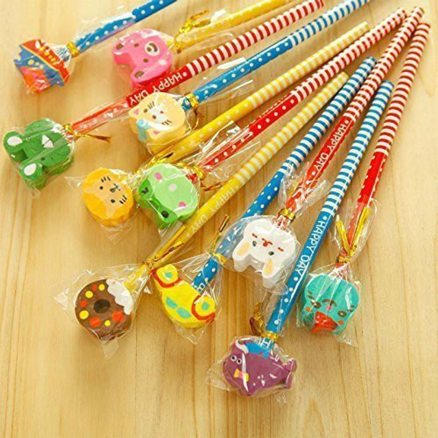 Image of Kartual Birthday Party Return Gift In Bulk For Kids |Boom Pencil With cute Eraser Pencil