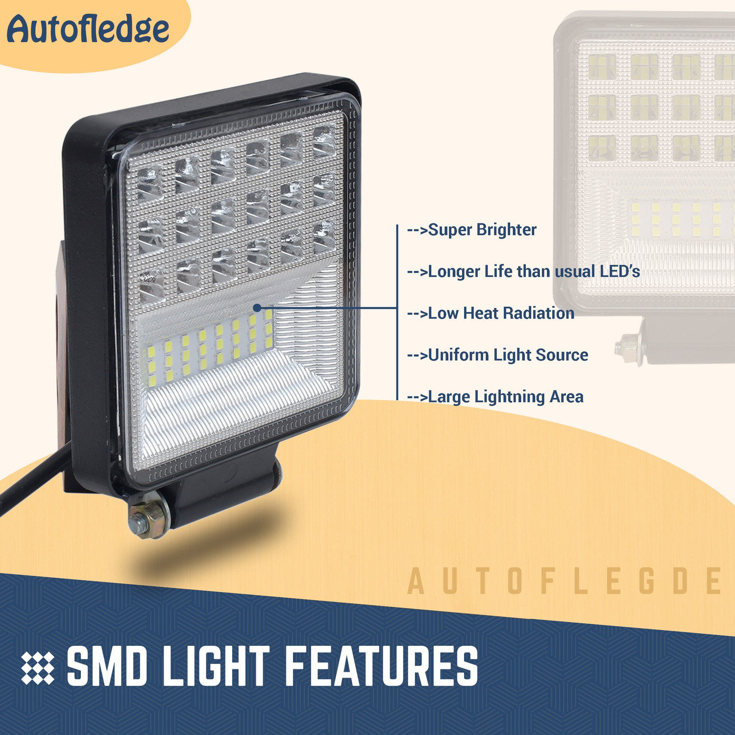 Image of Autofledge LED Fog Lamp Unit for Universal For Car 3 Series, 4 Series, 5 Series, 6 Series