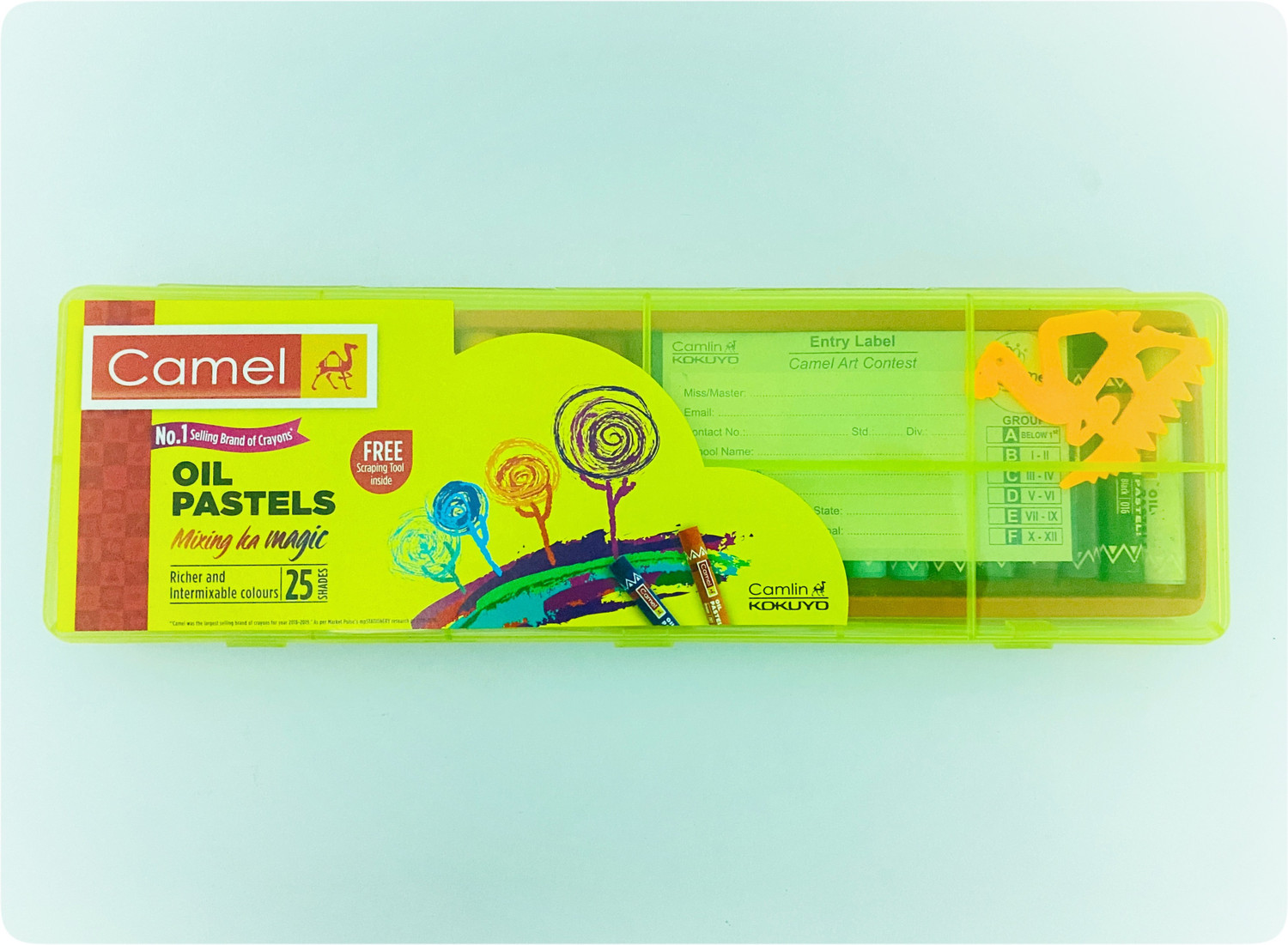 Image of Camlin Oil Pastels 25 Shades Plastic