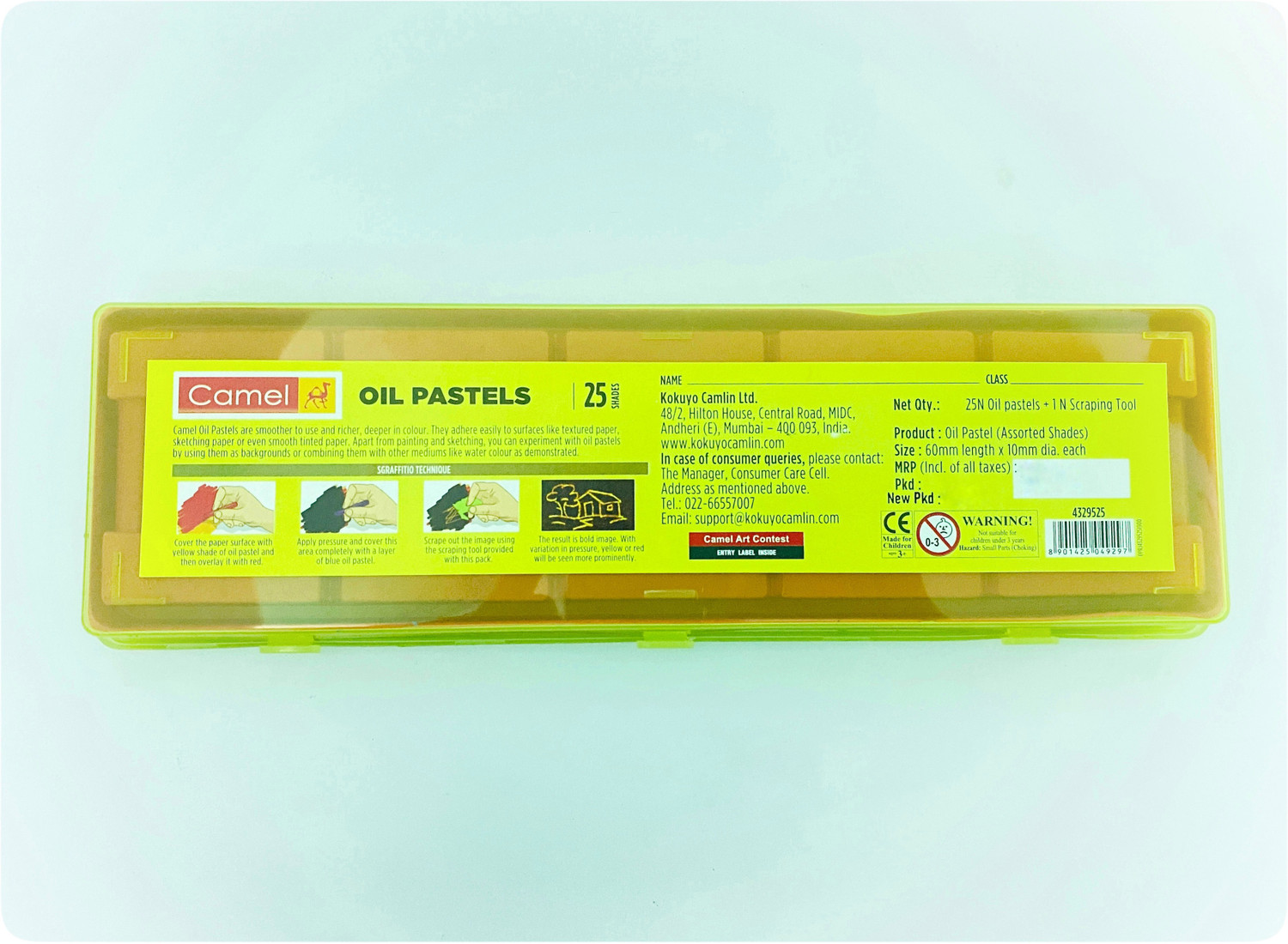 Image of Camlin Oil Pastels 25 Shades Plastic