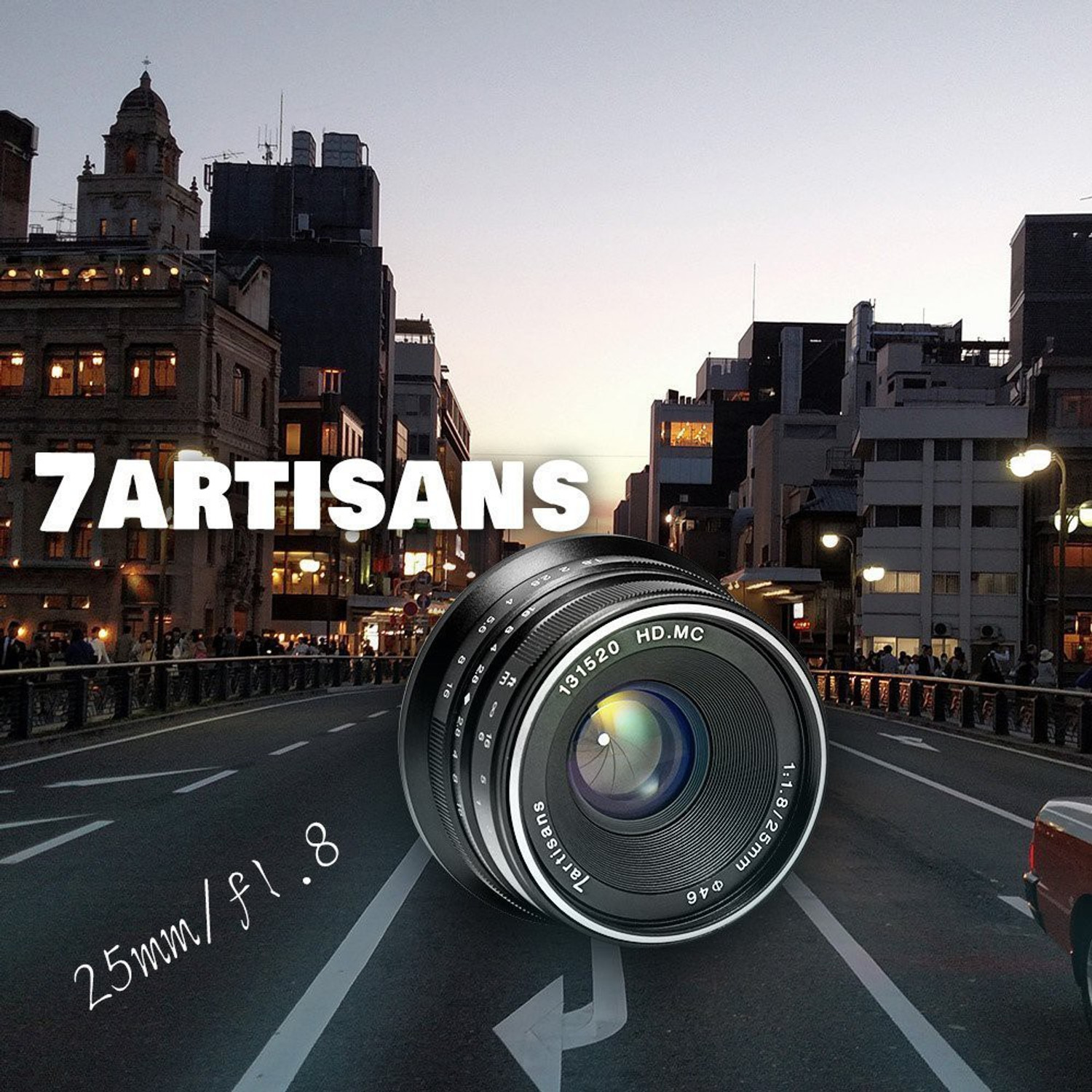 Image of 7Artisans Photoelectric 25mm f /1.8 for Fujifilm X Mount - Black Wide-angle Prime Lens