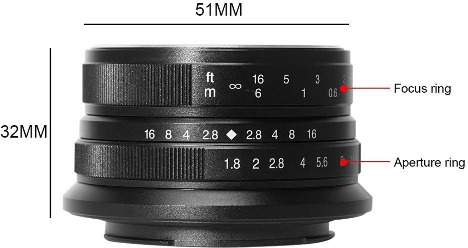 Image of 7Artisans Photoelectric 25mm f /1.8 for Fujifilm X Mount - Black Wide-angle Prime Lens