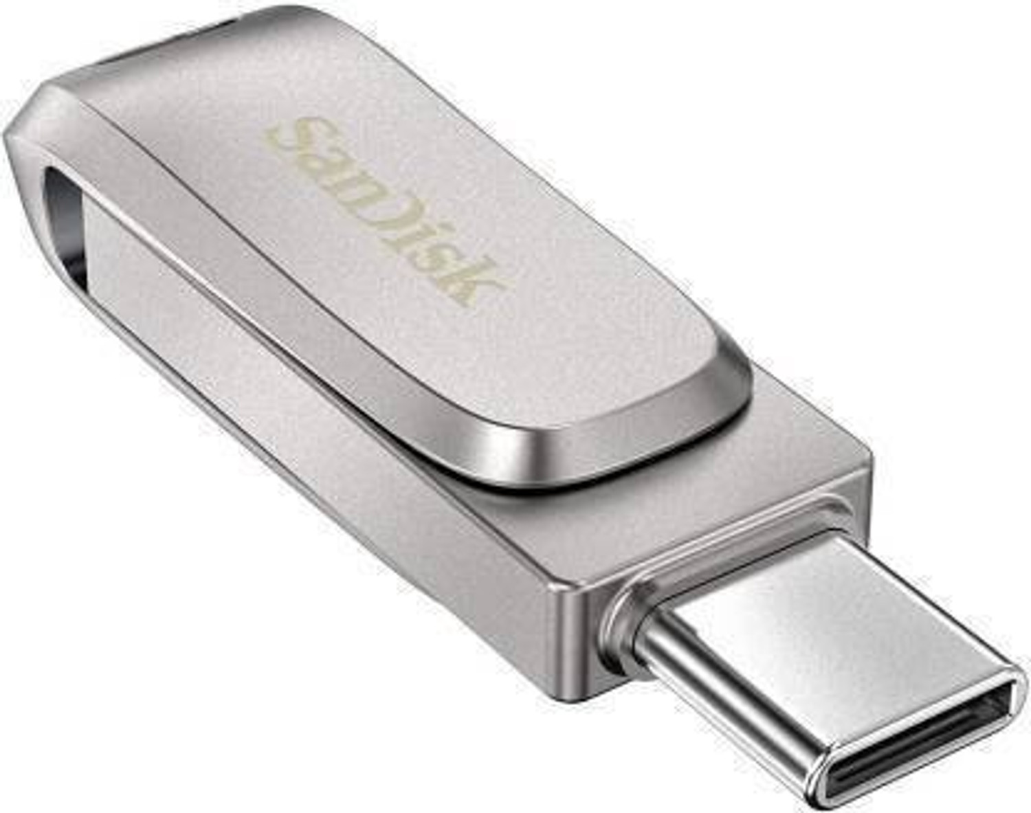 Image of SanDisk SDDDC4-128 128 GB OTG Drive Compatible with Mobile, Desktop Computer, Laptop USB 3.1 Metal Case