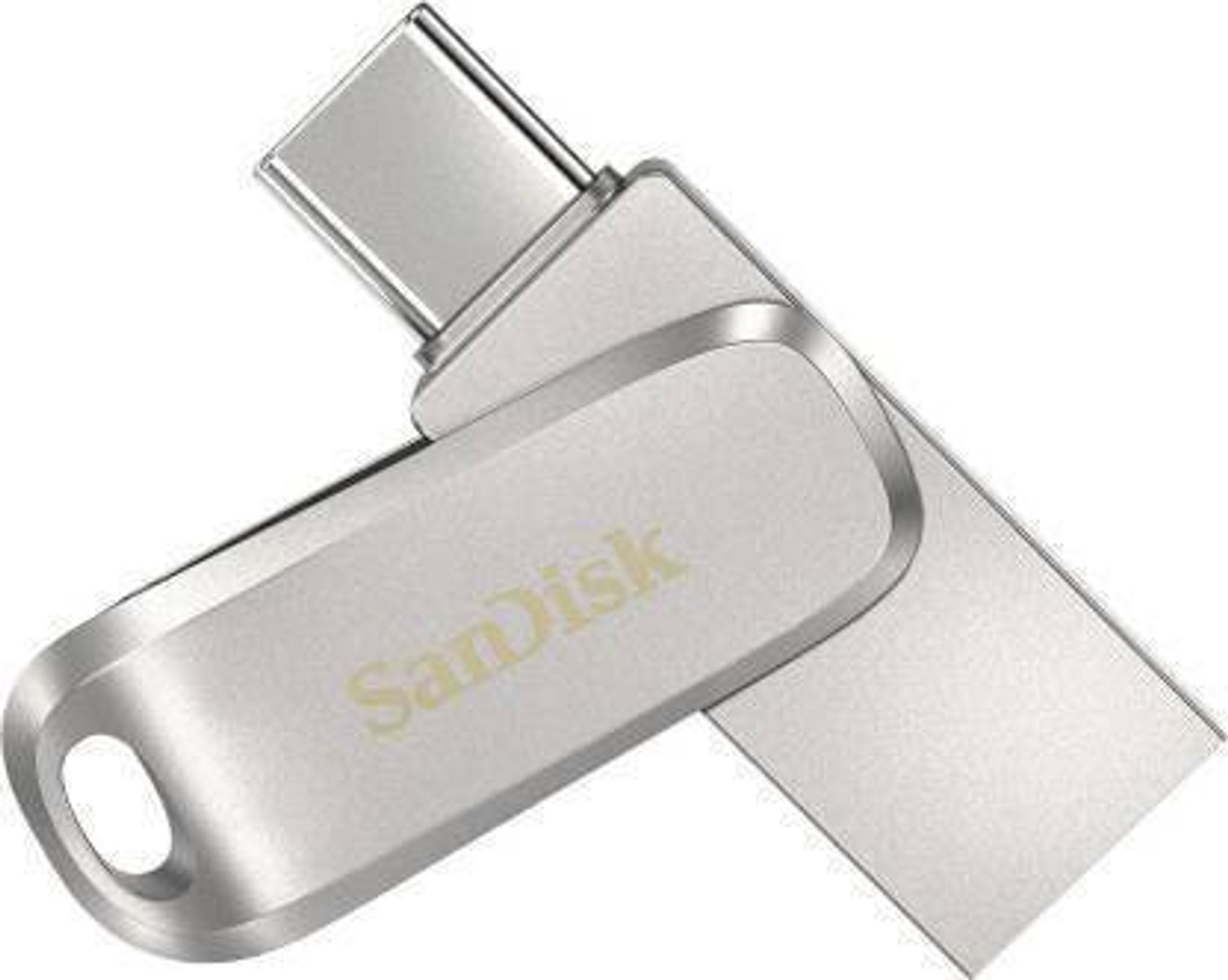 Image of SanDisk SDDDC4-128 128 GB OTG Drive Compatible with Mobile, Desktop Computer, Laptop USB 3.1 Metal Case