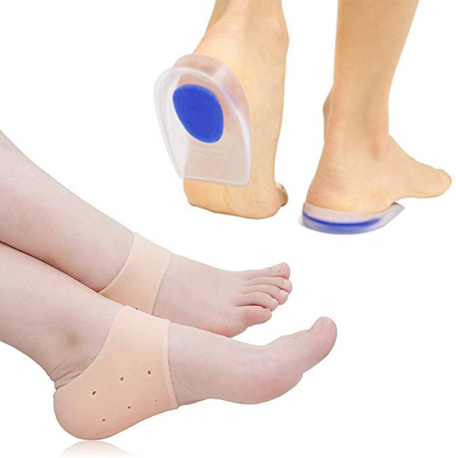 BKENTERPRISE7 Silicon Heel Protector with Gel Heel Pad Heel Support
