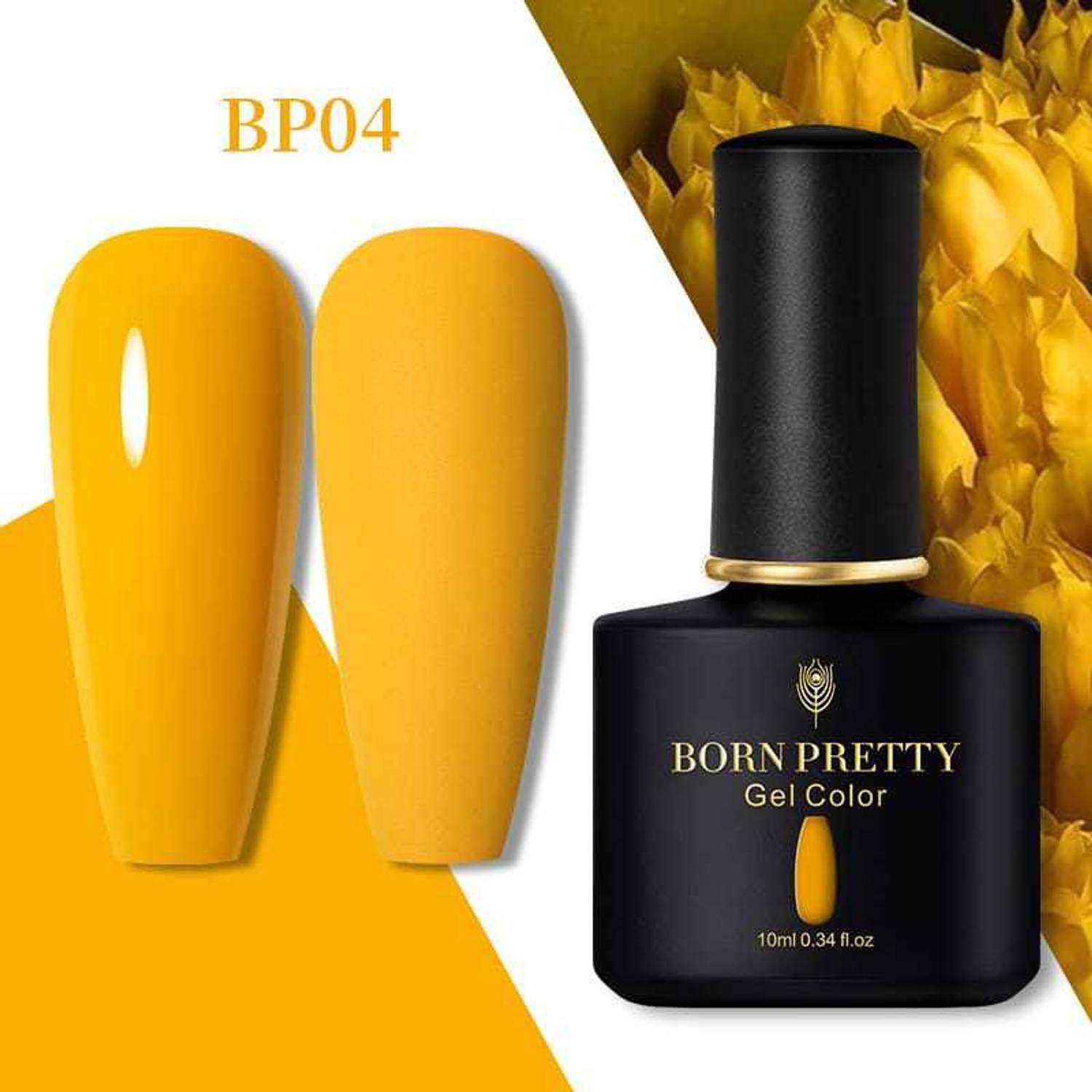 BORN PRETTY Gel Nail Polish Black Spar Series Color UV LED Lamp Required DIY Soak Off UV Gel Nail Varnish (BP-10ml-04) BP-BSS-04