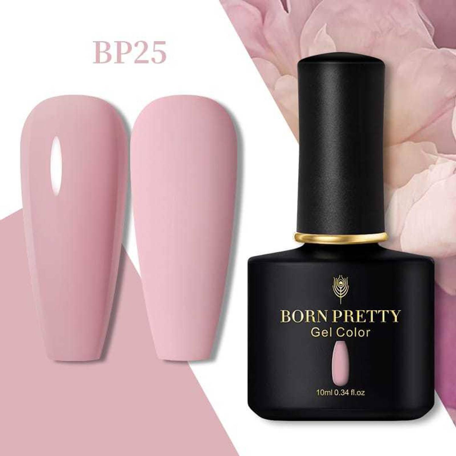 BORN PRETTY Gel Nail Polish Black Spar Series Color UV LED Lamp Required DIY Soak Off UV Gel Nail Varnish (BP-10ml-25) BP-BSS-25