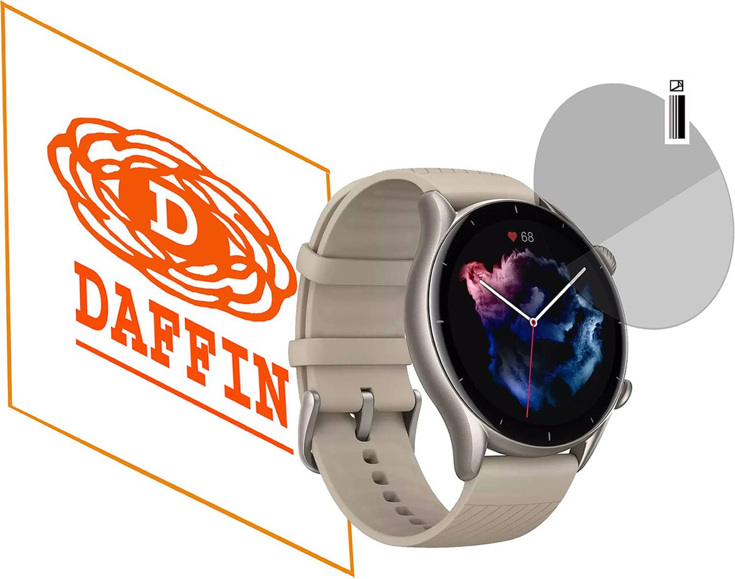 daffin Screen Guard for Amazfit GTR 3 Smartwatch