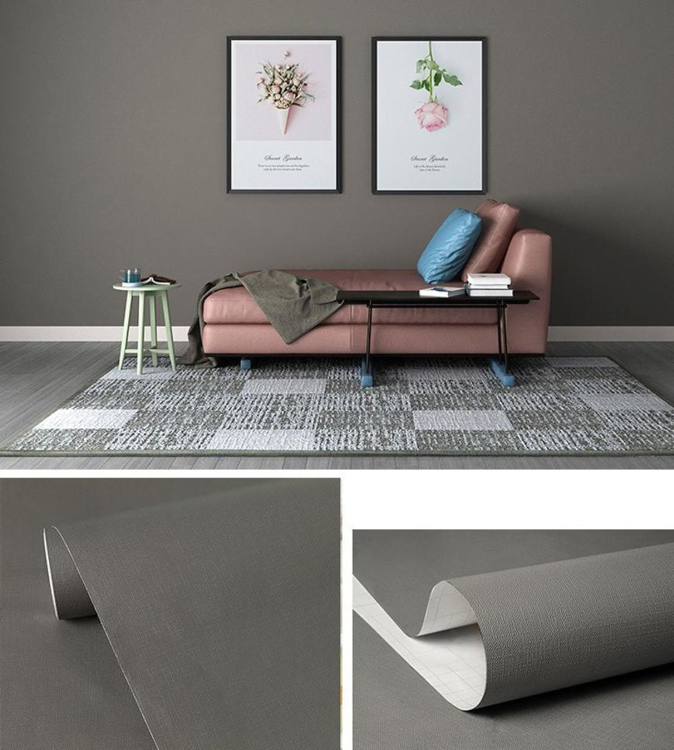 Image of Flipkart SmartBuy 300 cm Wall Stickers Wallpaper Home Decoration Grey Pastels Wall Self Adhesive Self Adhesive Sticker