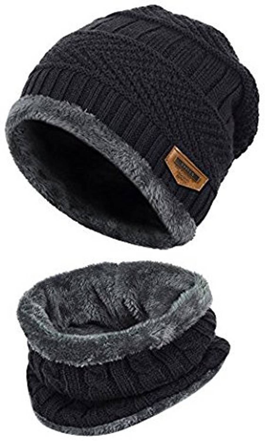 Song Ting Solid, Self Design Beanie - Buy Song Ting Solid, Self