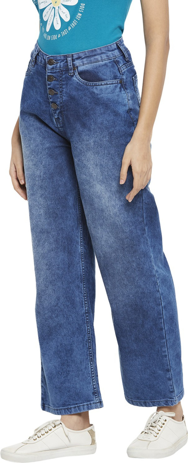 Image of PEOPLE Tapered Fit Women Blue Jeans