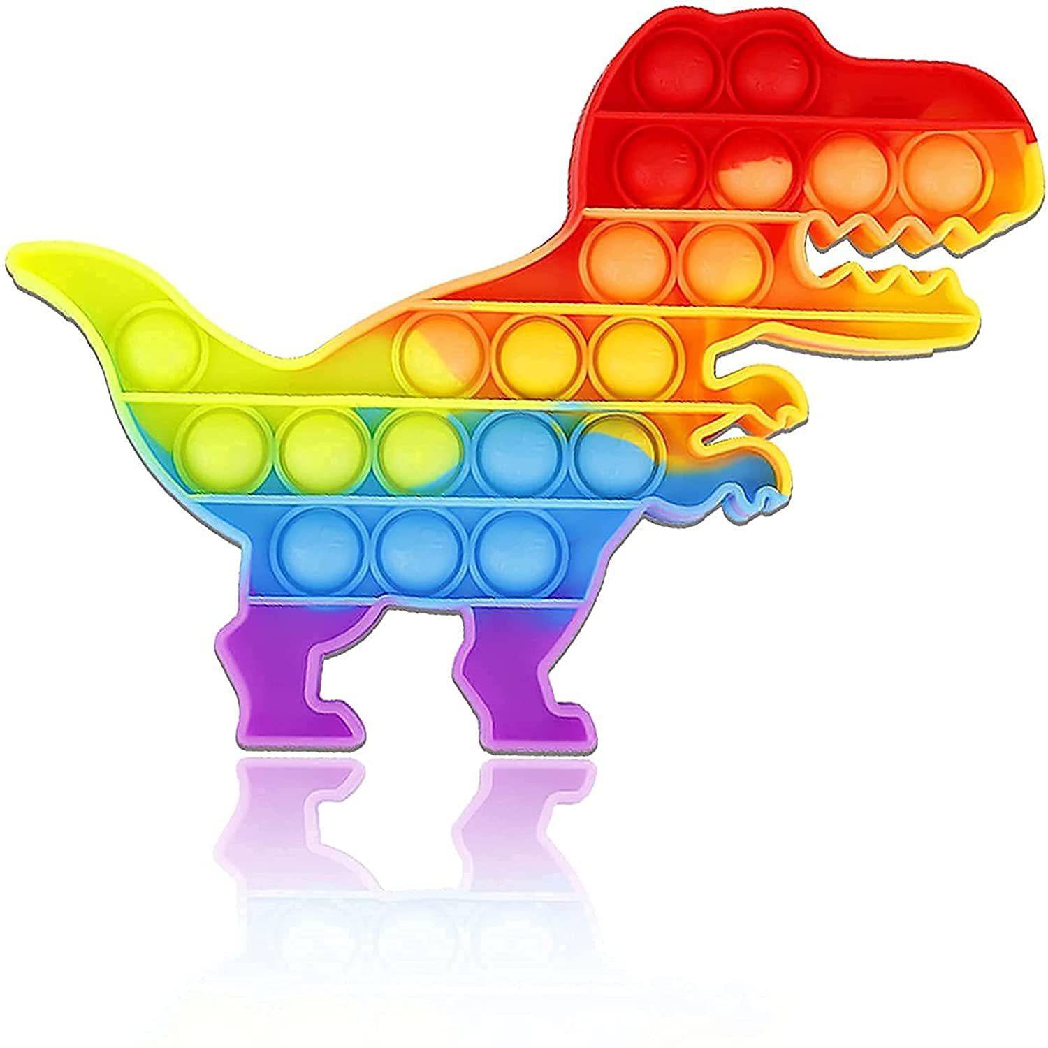 ASHOOJATEX Push Pop Bubble Sensory Fidget Autism Special Needs Silicone popit (dinosaur )