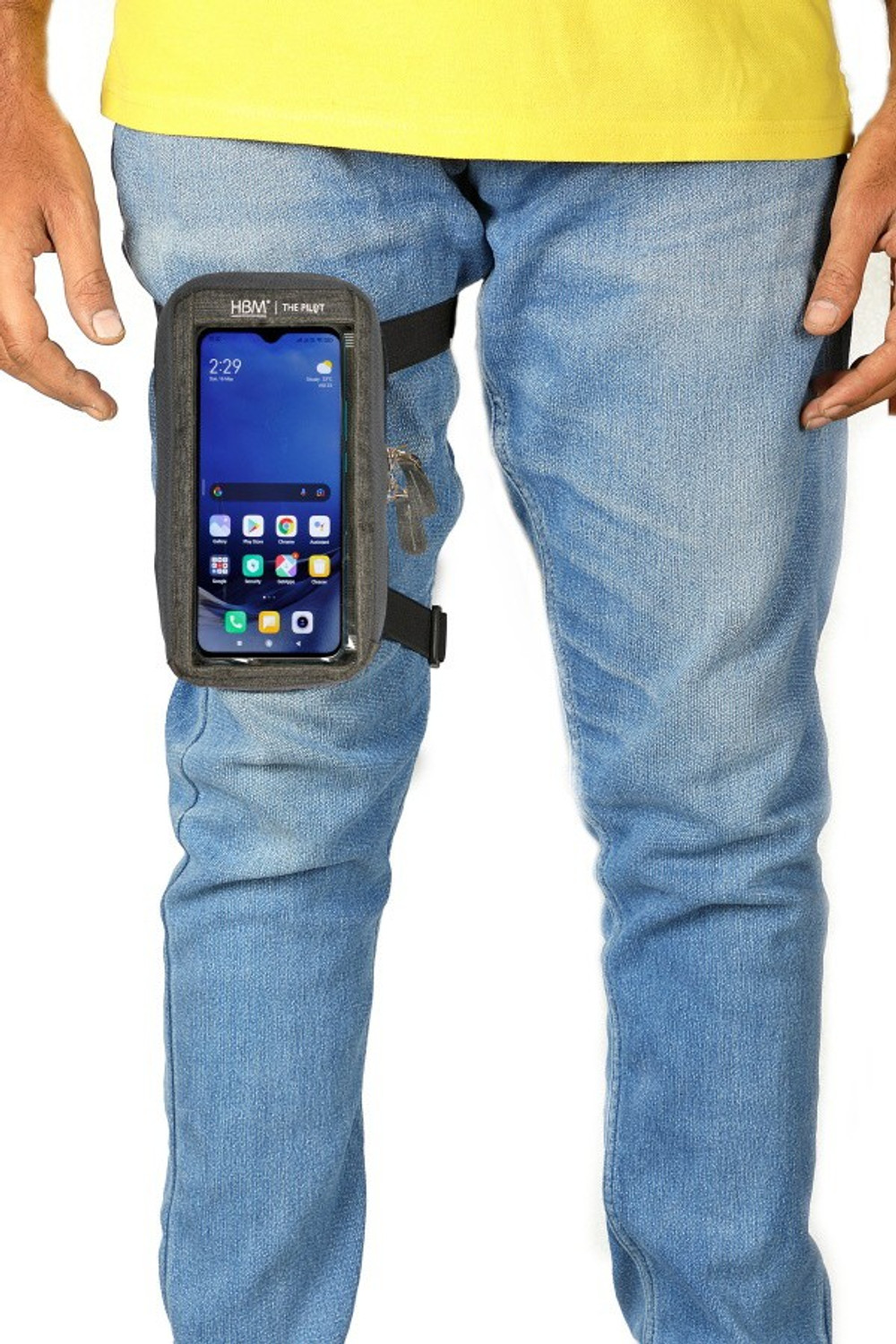Image of HBM THE Pilot Mobile Holder for All Type of Scooters Activa scooty Bike Mobile Holder
