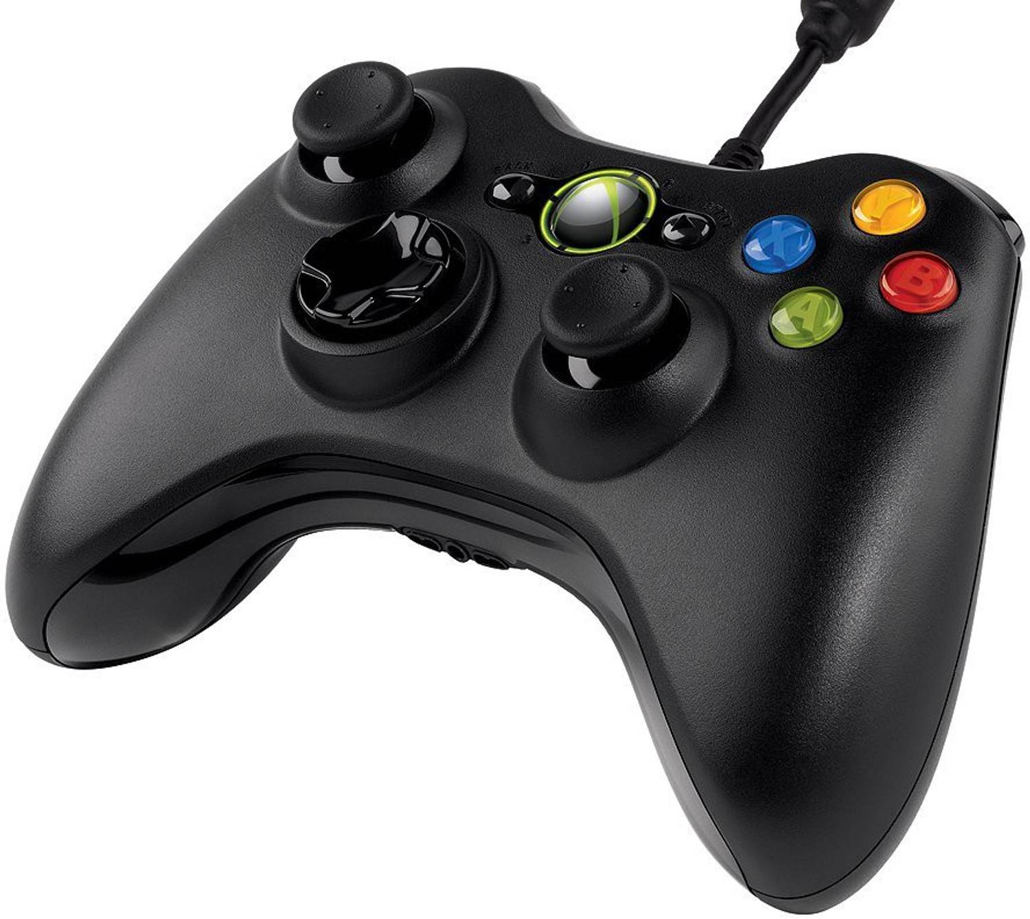 PTCMart Xbox 360 Wired Controller for PC / XBOX Joystick (Black) USB Gamepad