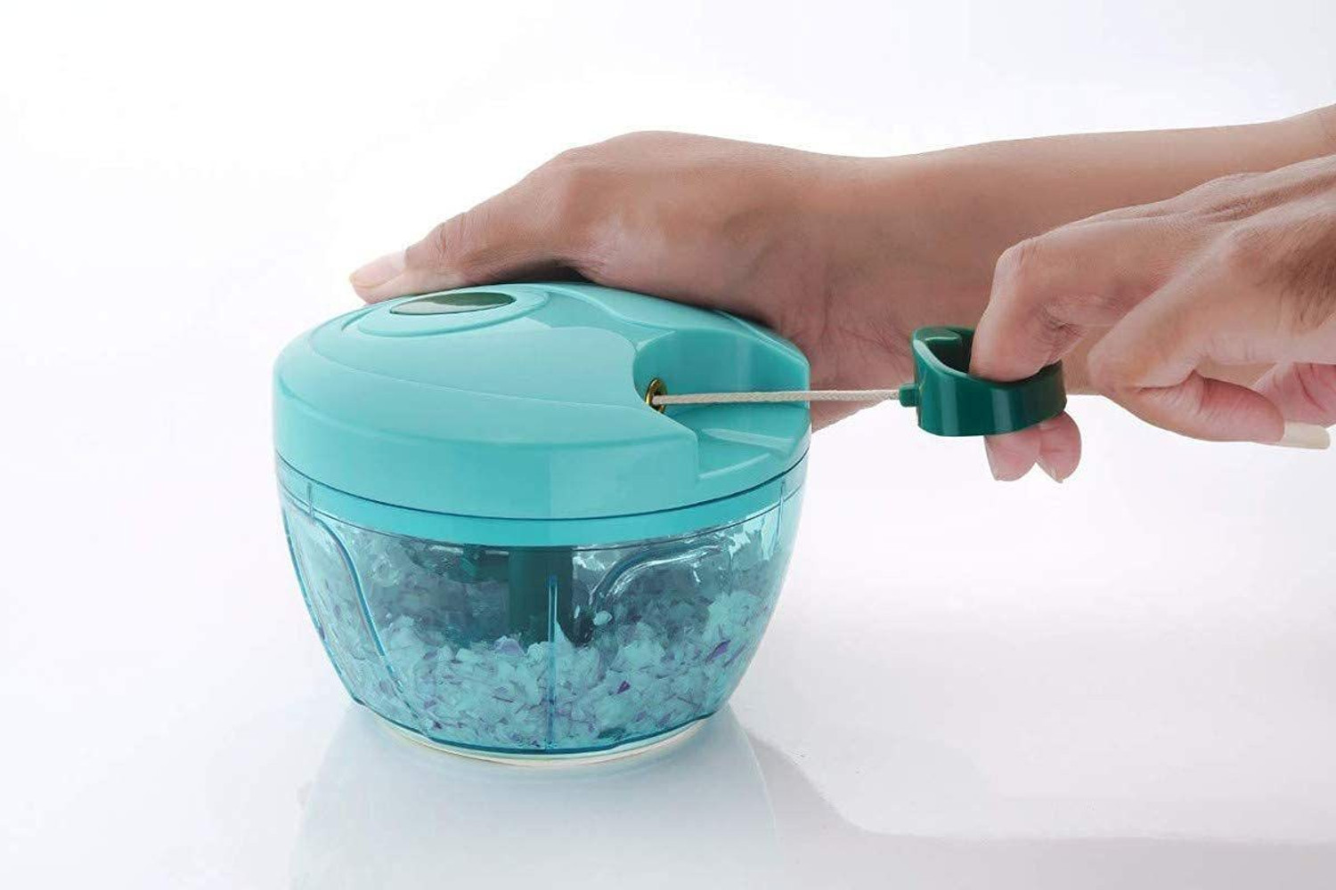 Image of Siya Shine Easy Handy Pull and Cut Chopper 450 ml for Vegetable, Onion Chopper,etc. Vegetable Chopper