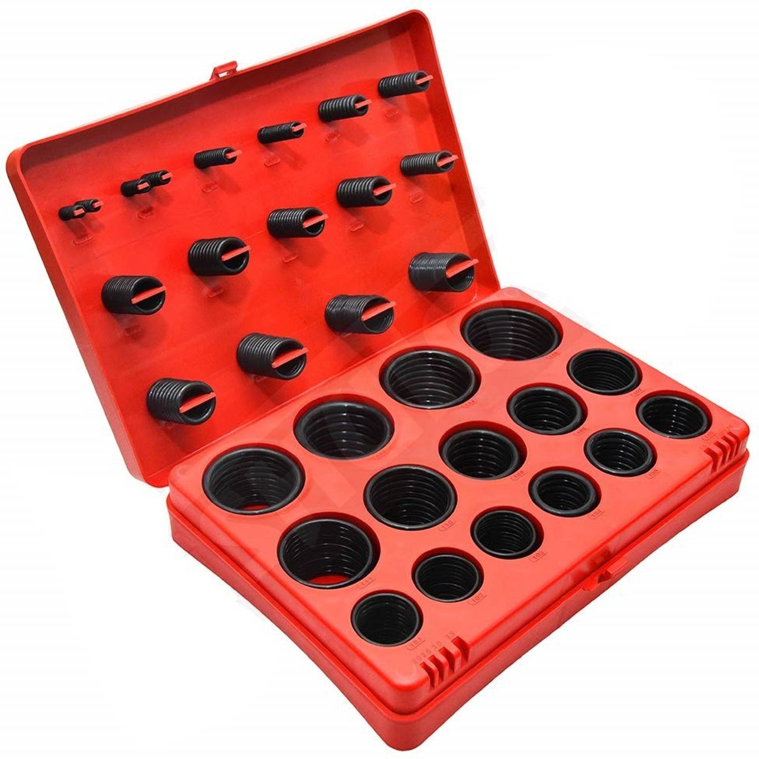 ASHUTOSH MIX SIZES O RINGS BOX KIT (RED) -400 PIECES-B2 RED Column Cap & Base